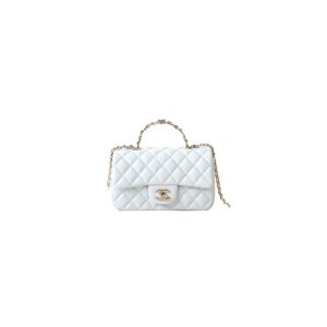 Ch*el coco handle bag small
