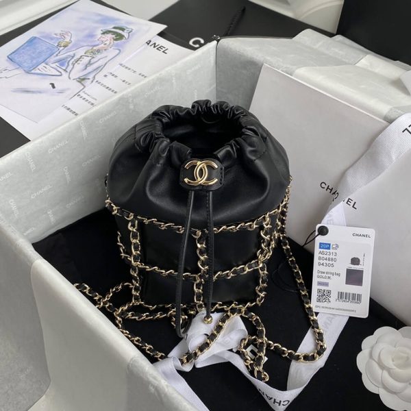 Ch*el small drawstring bag