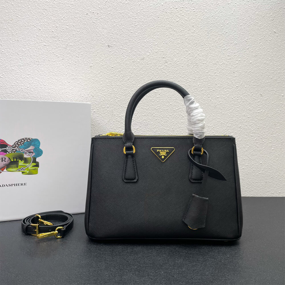 large Pra*a galleria saffiano leather bag