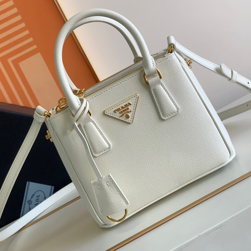 Pra*a galleria saffiano leather mini-bag