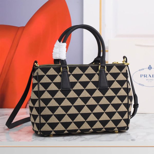 small Pra*a galleria embroidered fabric bag
