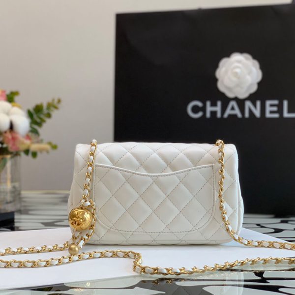 Ch*el pearl crush mini rectangular flap bag