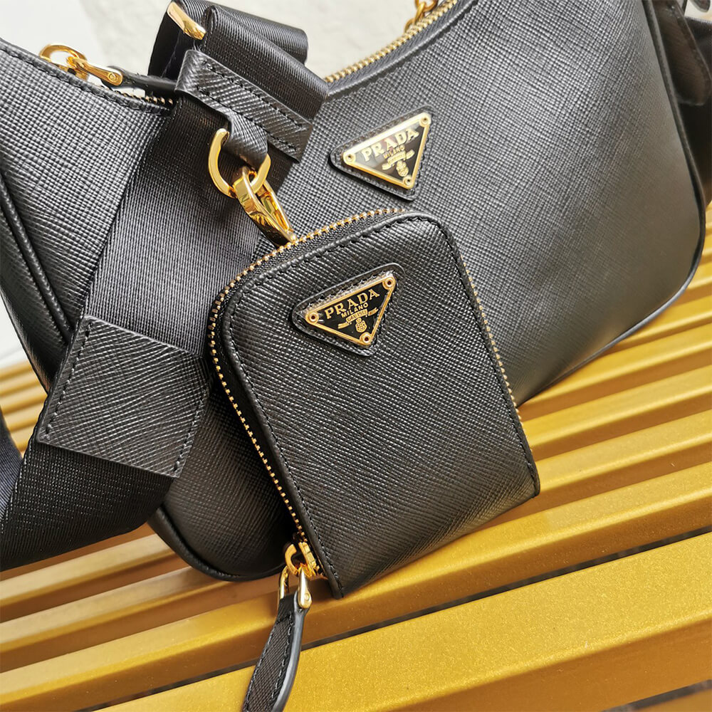 Pra*a re-edition 2005 saffiano leather bag