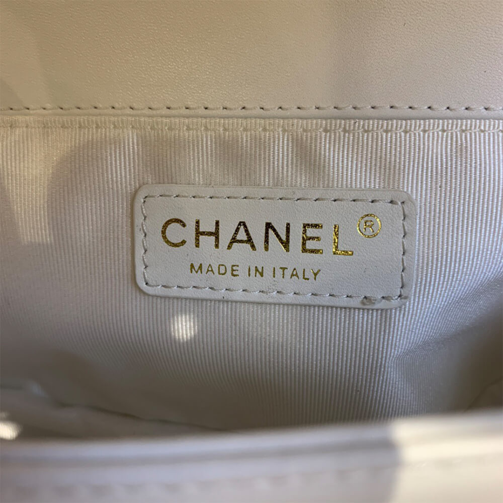 chevron boy Ch*el handbag