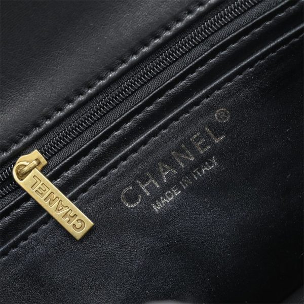 Ch*el mini flap with top handle