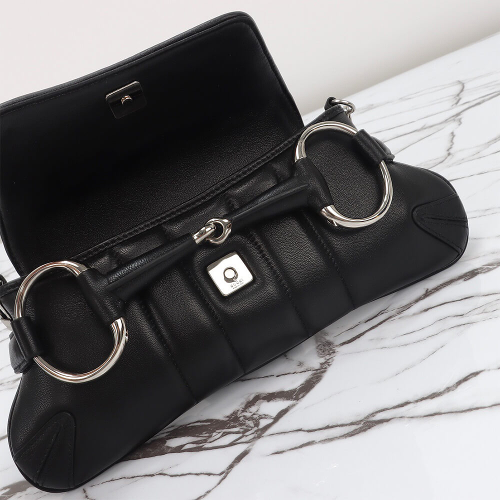 G*u*i horsebit chain small shoulder bag